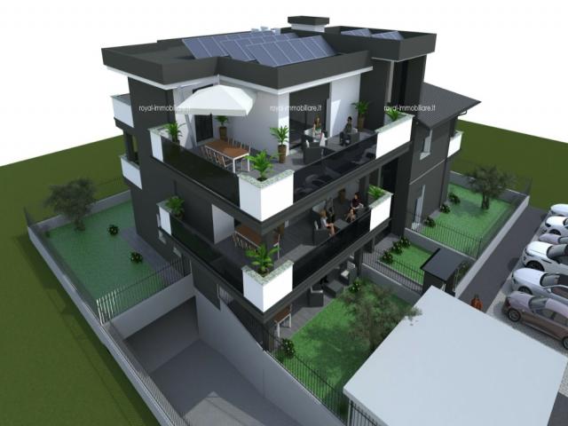 Case - Residenza gardenia - attico con grande terrazzo in classe a