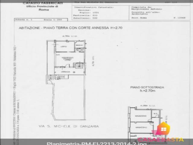 Case - Abitazione di tipo civile - via san michele di ganzaria 116 - 00133