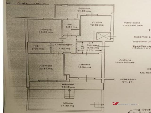 Case - Ampio trilocale con giardino - via ausonia